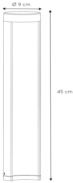 Lucide 27874/45/30 - LED lampa exterior COMBO LED/7W/230V 45 cm