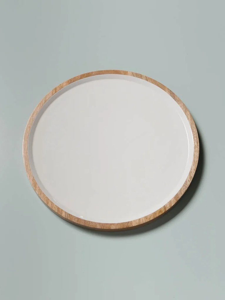Tava servire din lemn de mango, 46 cm Lacquered