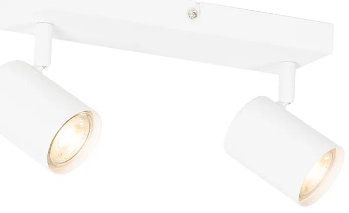 Plafonieră modernă albă cu 2 lumini, dreptunghiulară reglabilă - Jeana