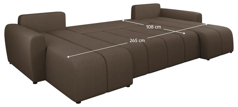 Set canapea universala, maro, DELIN U UNI