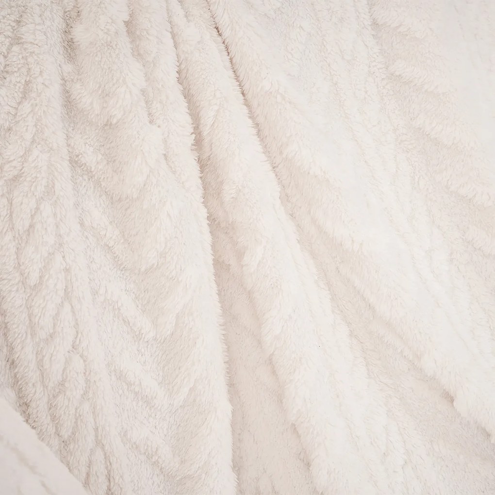 Pătură 4Home Cozy Knit crem, 150 x 200 cm
