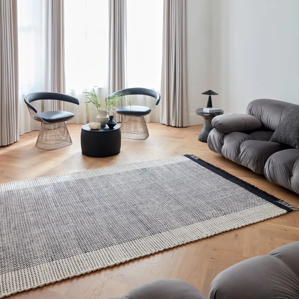 Covor gri handmade din lână 120x170 cm Avalon – Asiatic Carpets