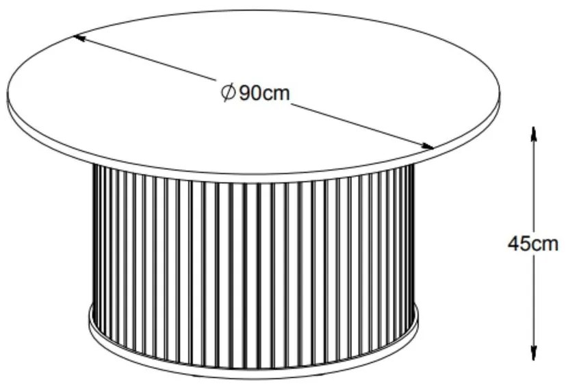 Masă de cafea Gatto G6 (stejar negru + negru). 1099189