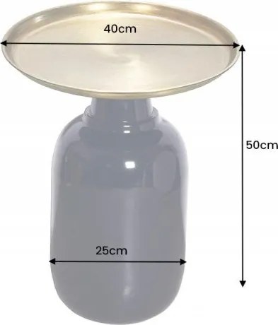 Masuta auxiliara design unicat Elegancia 50cm