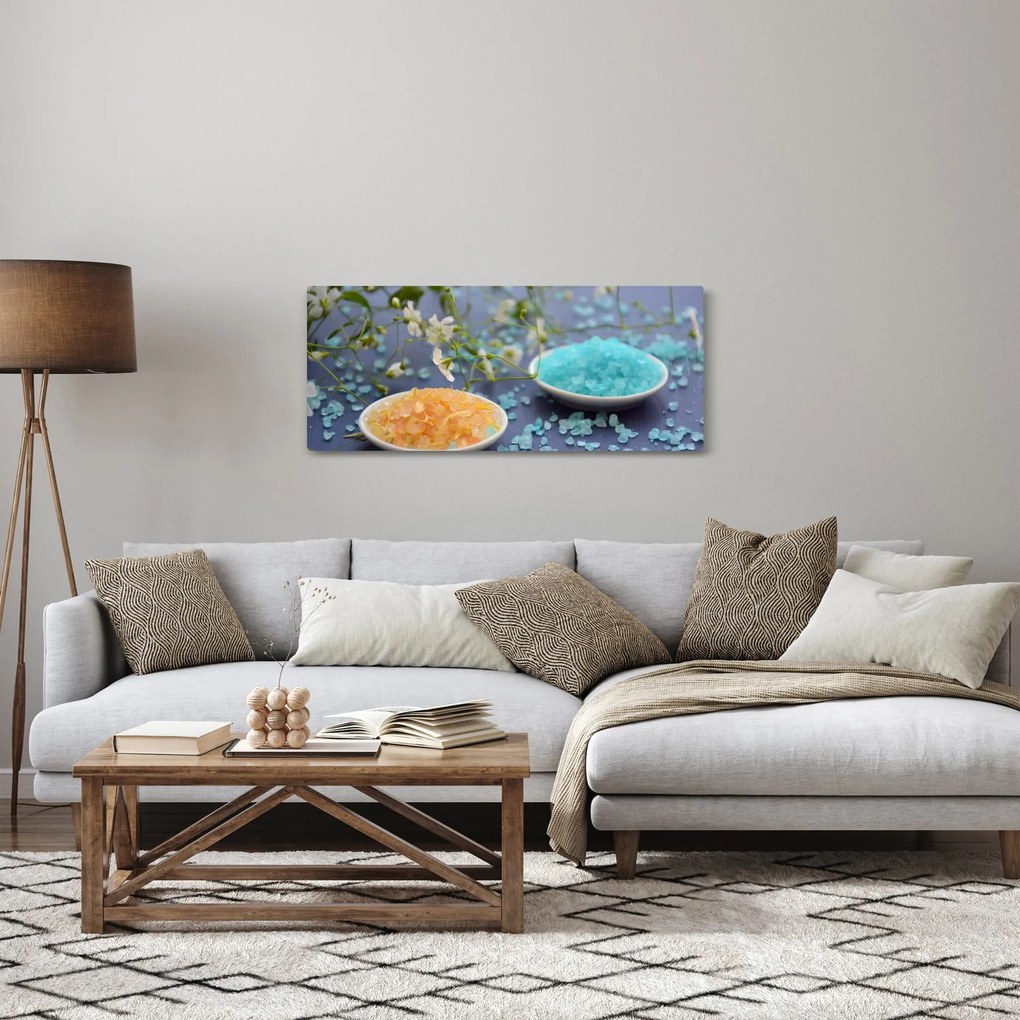 Tablou cu sarea de mare colorată (120x50 cm)