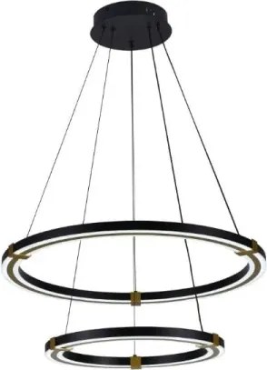 Lustră LED dimabilă pe cablu LED/130W/230V 3000-6500K + telecomandă
