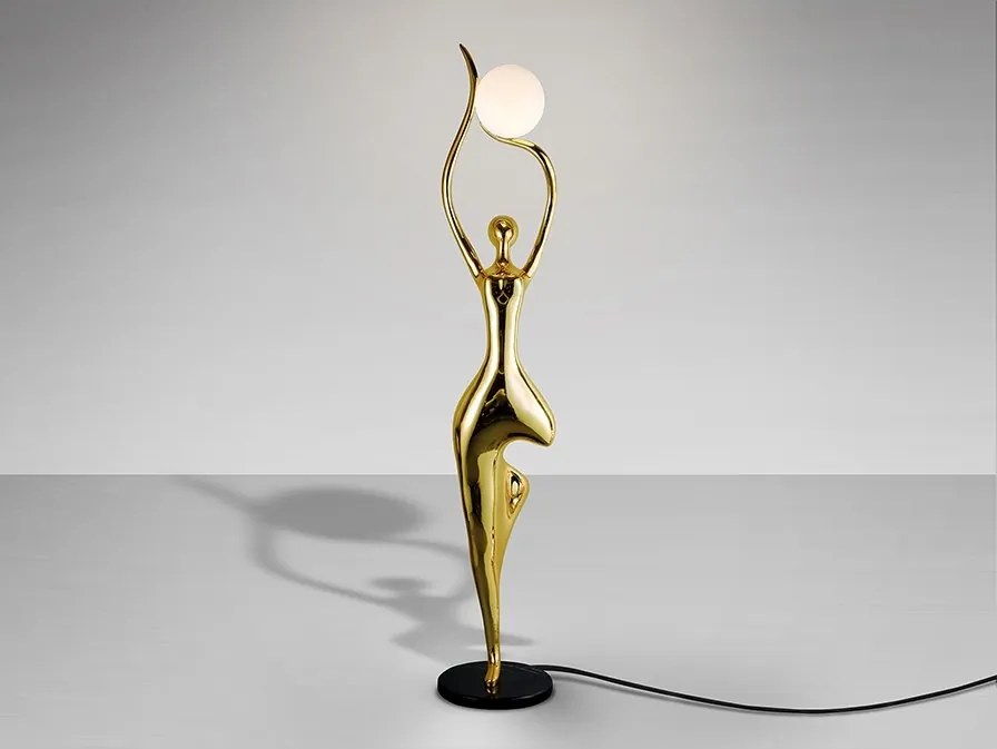 Figurina XXL decorativa / Lampa de podea design lux El Arbol aurie