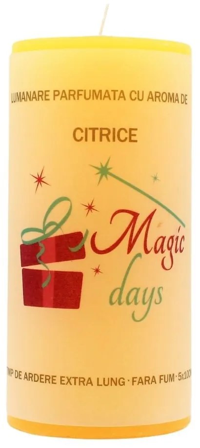 Lumânare parfumată Magic Days citrice 10cm