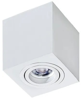 Spot aplicat tavan/plafon stil modern Brant 1 SQUARE alb