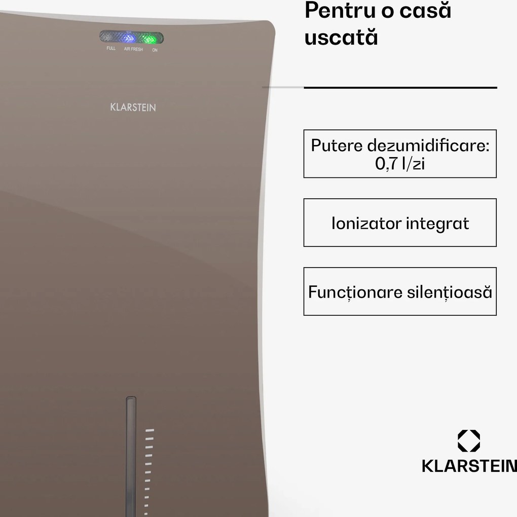 Klarstein DRYBEST 2000 2G, maro, umidificator, ionizator, 700ml / D, 70 W