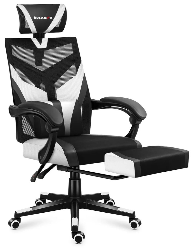 Fotoliu gaming Cruiser 5 (negru + alb). 1087453