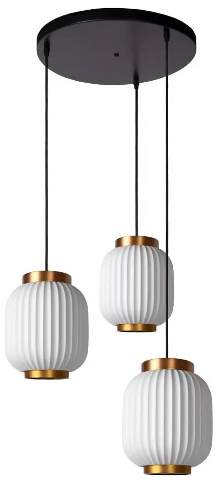 Lustră pe cablu Lucide 13435/03/31 GOSSE 3xE27/40W/230V porțelan