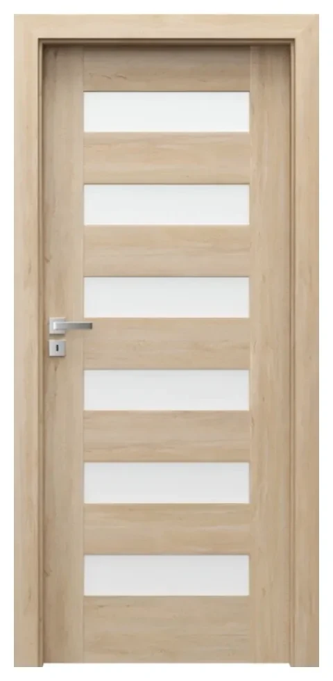 Usa Interior din MDF Porta Concept Model C.6 (Culoare: Gri, Toc: Reglabil 30 cm, Maner: Patrat argintiu crom, Dimensiune: 70 cm)