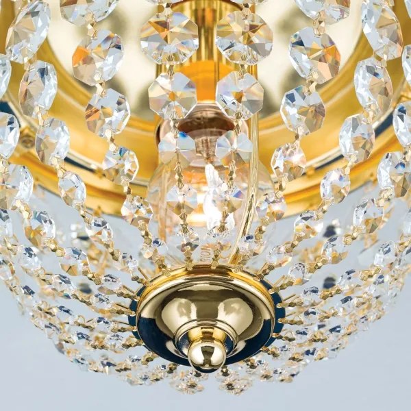Plafonieră de cristal Orion DLU 1840/26 PLAFOND 1xE27/40W/230V d. 26 cm auriu