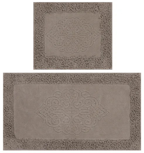 SET 2x covoraș pentru baie PIANTE 60/100 cm maro