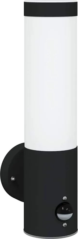 vidaXL Lumină de perete pentru exterior Negru 12 x 8,5 x 29 cm