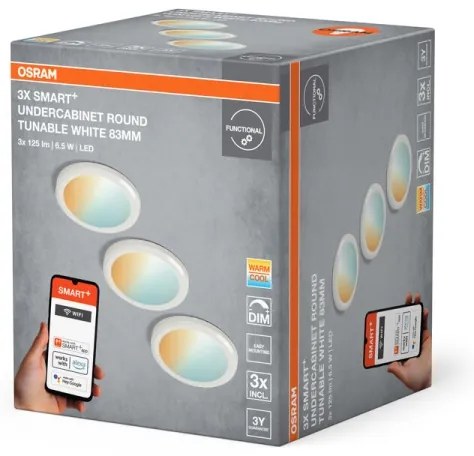 Osram - Set de 3 lămpi LED reglabile pentru montaj sub dulap SMART+ LED/6,5W/230V Wi-Fi