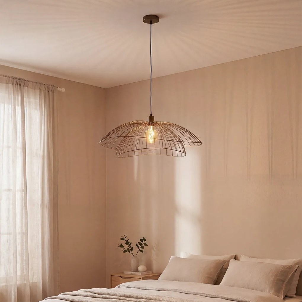 Lampă suspendată de design bronz 45 cm - Pua