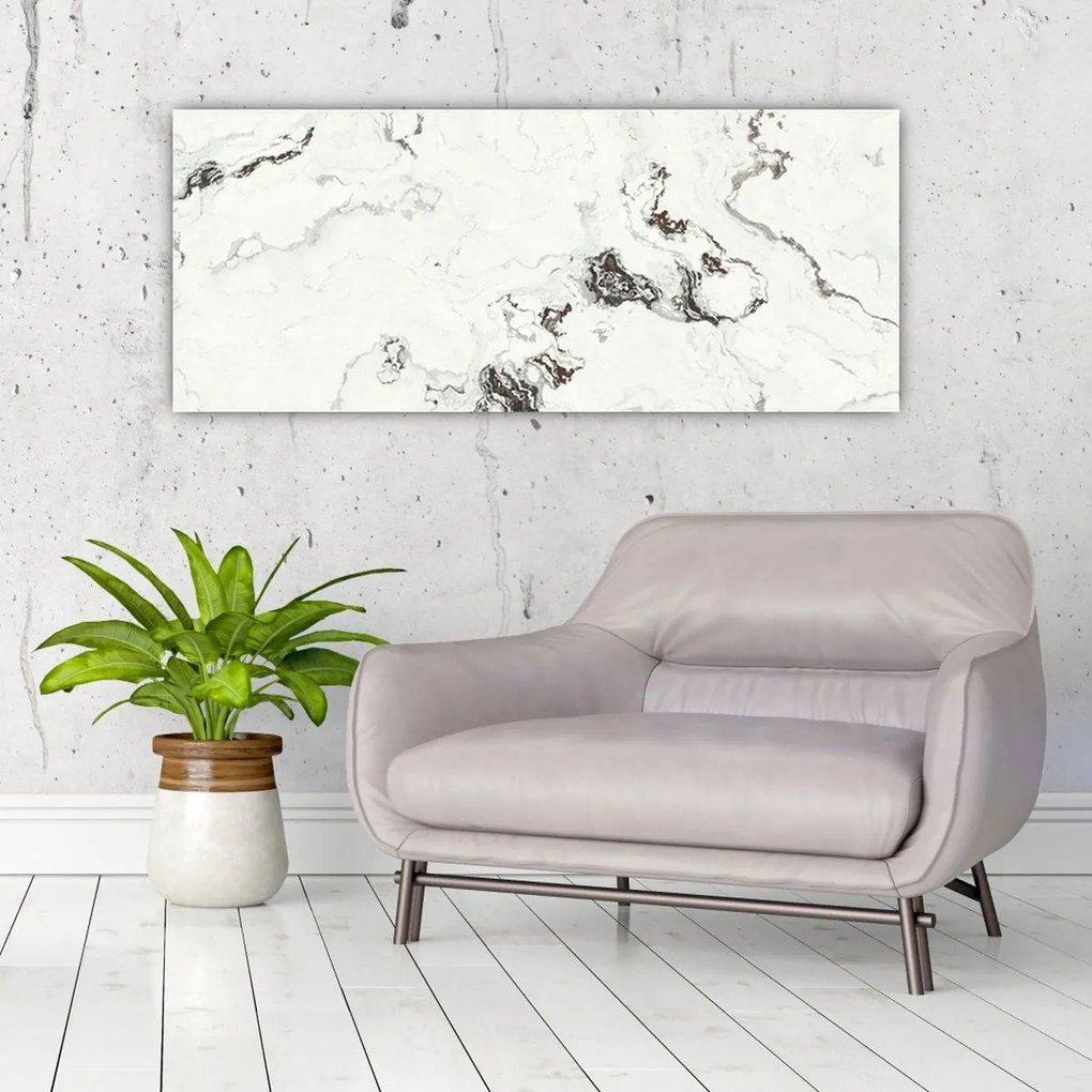 Tablou - Marmură albă (120x50 cm)