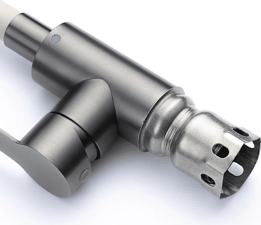 Baterie bucătărie cu pipă flexibilă - 260 oțel inoxidabil Grafit P14A