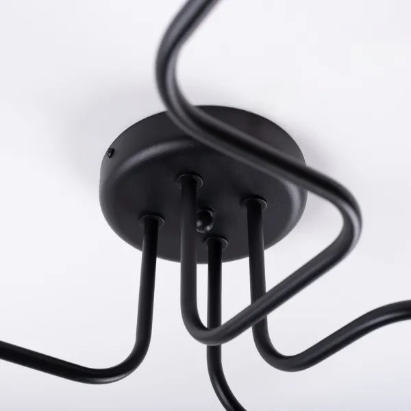 Lustră aplicată Sollux SL.1446 VECTOR 4xE27/15W/230V negru