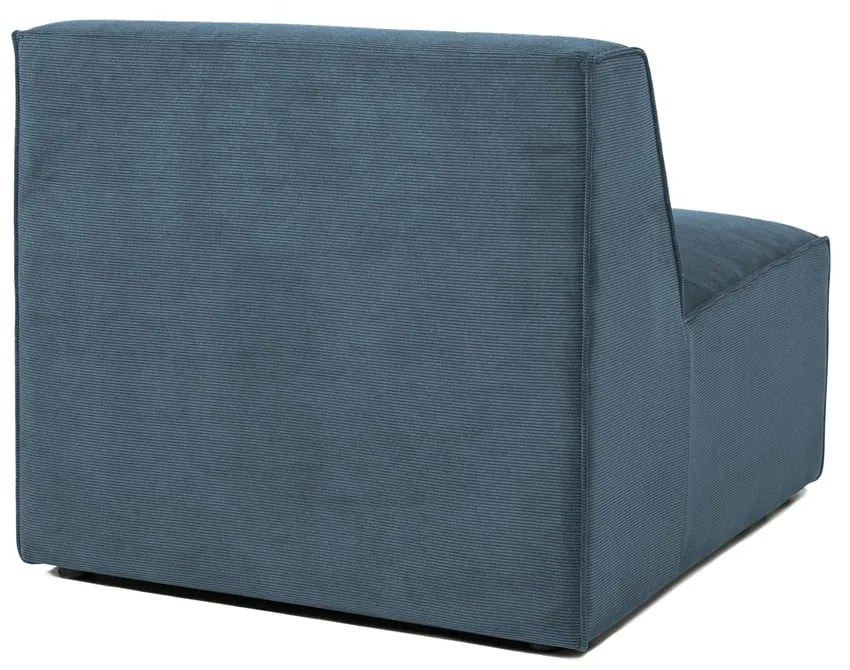Modul pentru canapea albastru cu tapițerie din catifea reiată (de mijloc) Sting – Scandic