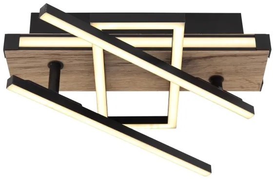 Globo 67299D2 - Plafonieră COLLI LED, 30W, 230V, maro/negru