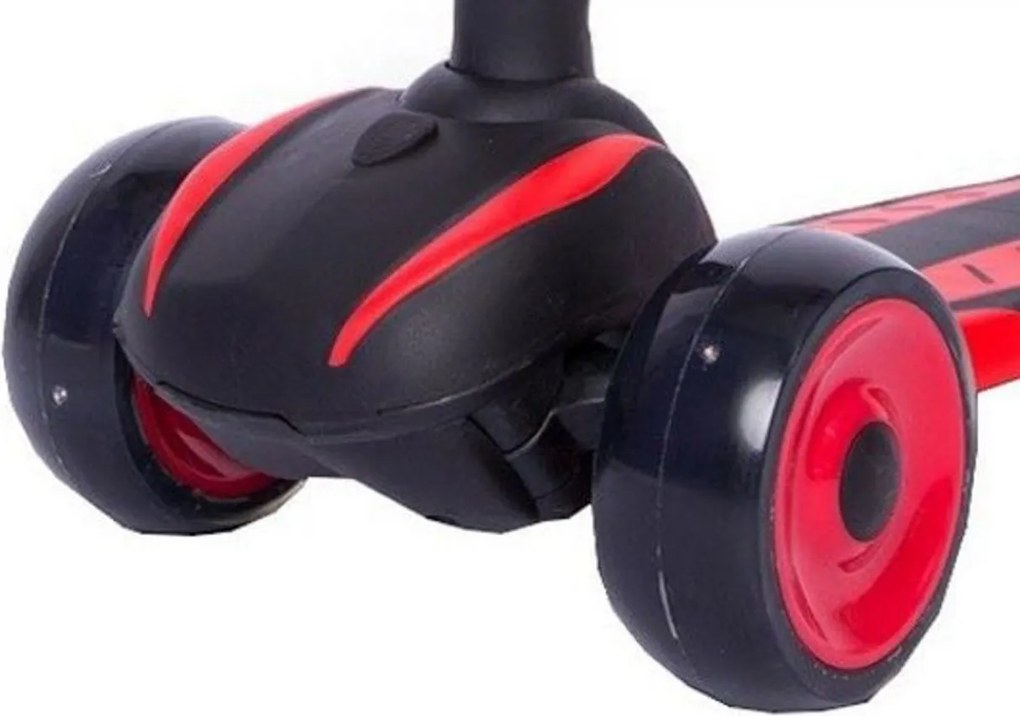 Trotineta copii cu roti luminoase din silicon NOVOKIDS™ Bumble , cu melodii si lumini, 3 roti,pliabila, maner reglabil pe inaltime,maxim 50 kg,