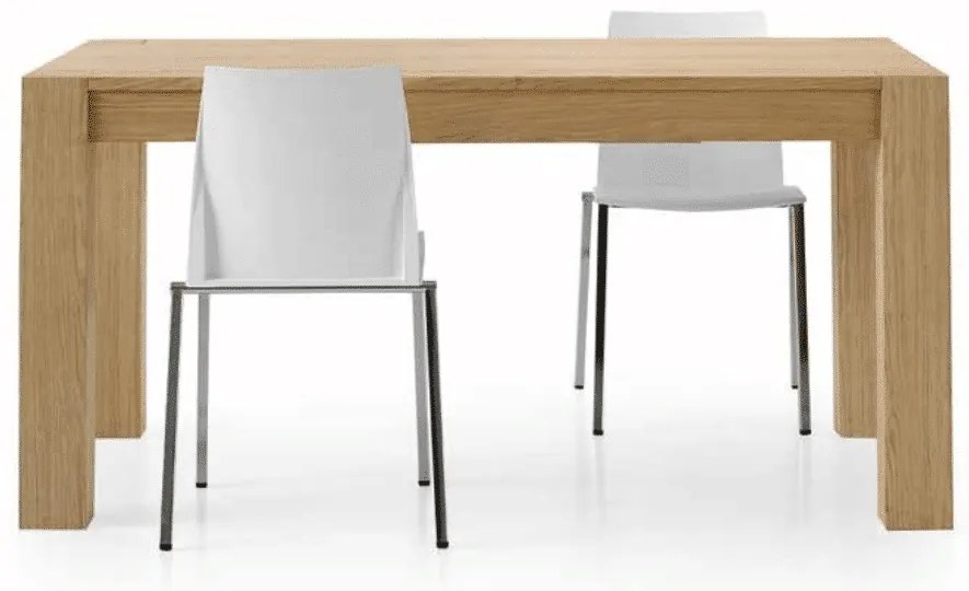 MASA FAVOLA - EXTENSIBILA FINISAJ STEJAR PERIAT - STEJAR NATURAL - 180 cm / 90 cm / 77 cm