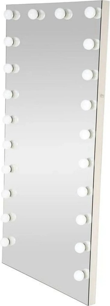 Oglinda PEARL, argintiu, cu iluminare LED, 87x170 cm