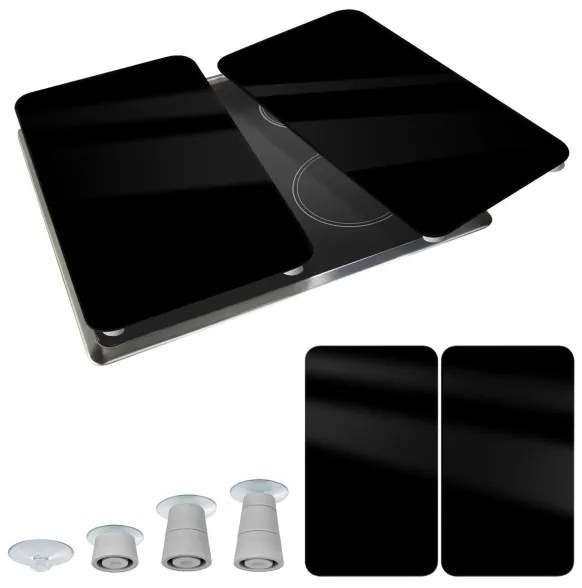 WENKO 53898100 - Placă de protecție 52x30 cm negru/gri/transparent
