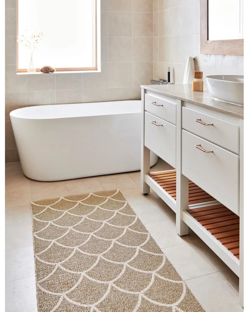 Covor tip traversă pentru interior și exterior bej 70x300 cm Kotte Sand – Pappelina