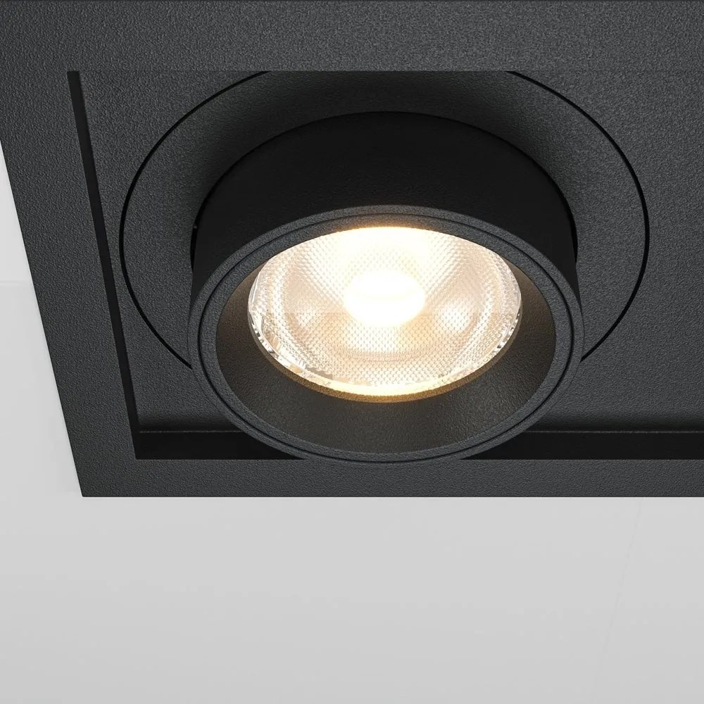 Spot LED incastrabil rotativ retractabil Hidden 2 negru