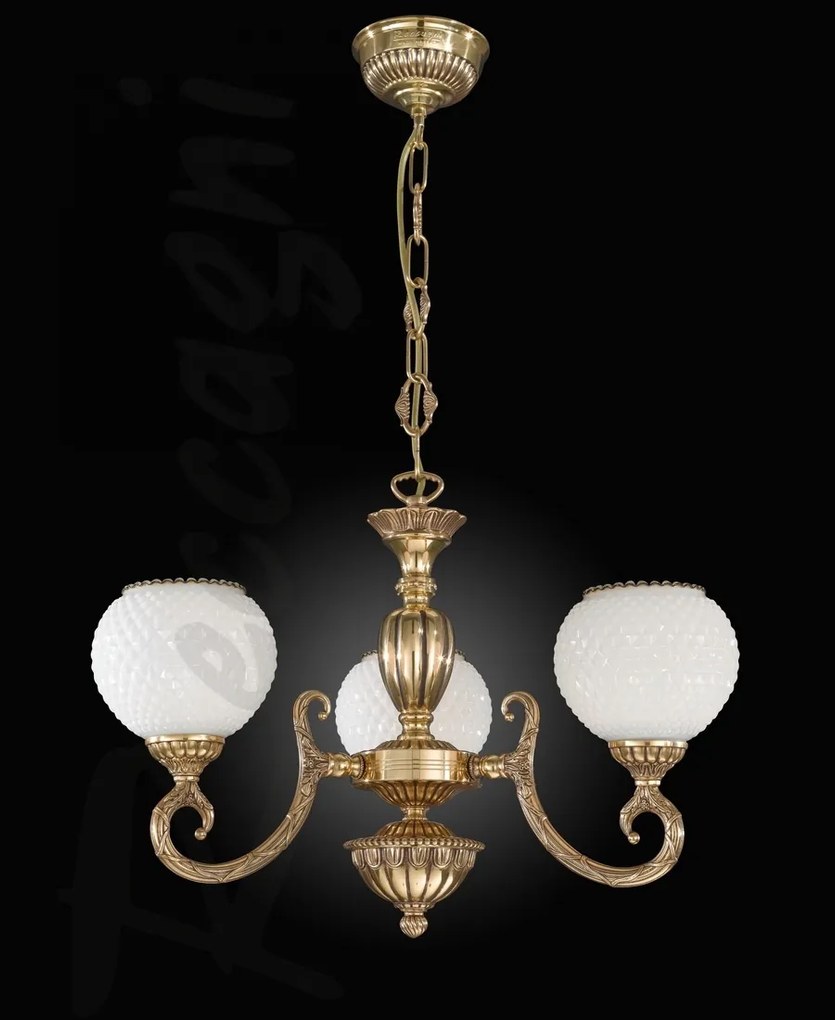 Candelabru din alama cu 3 brate design italian 8550