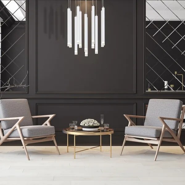 Lustră LED pe cablu ALBA 12xLED/1W/230V albă