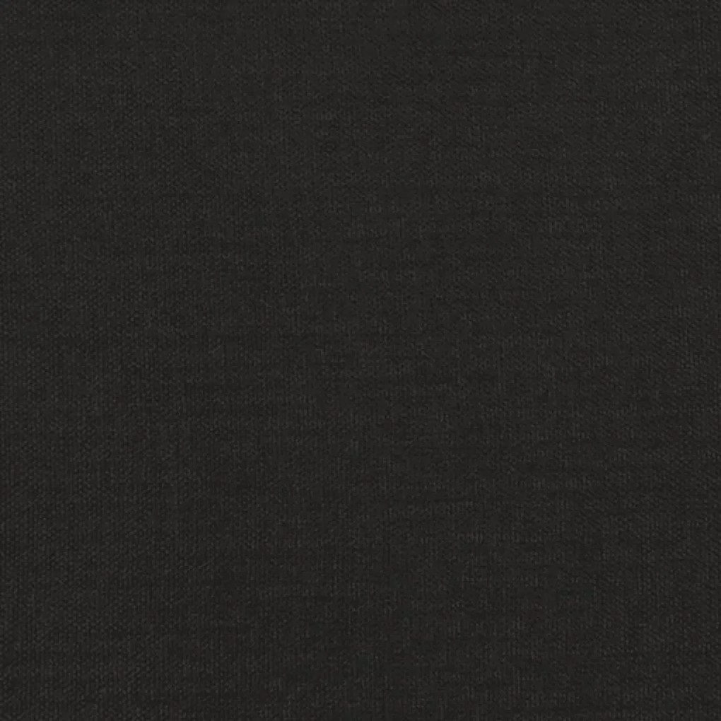 Taburet, negru, 45x29,5x39 cm, textil  piele ecologica Negru