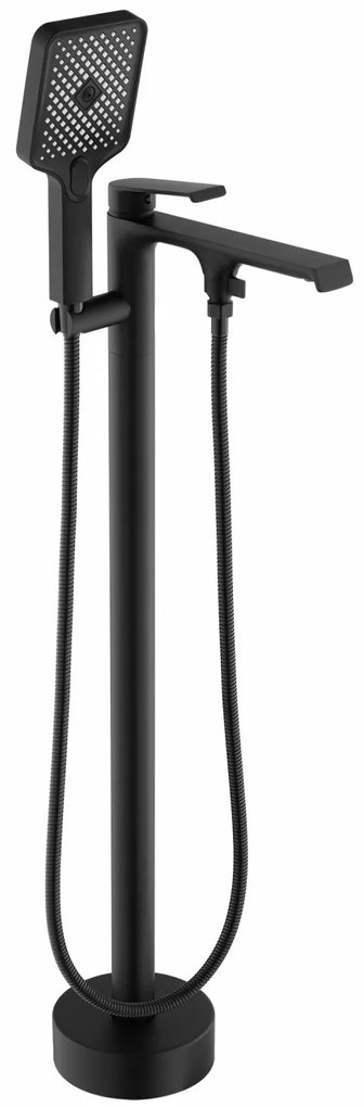 Baterie freestanding Hass negru H89 cm