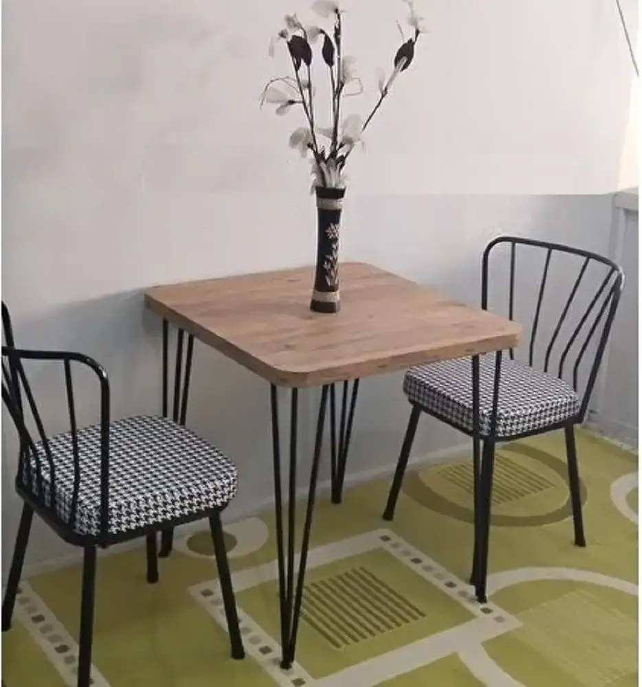 Masa bucatarie patrat texturata, Homs 70x70x75 cm,A0044