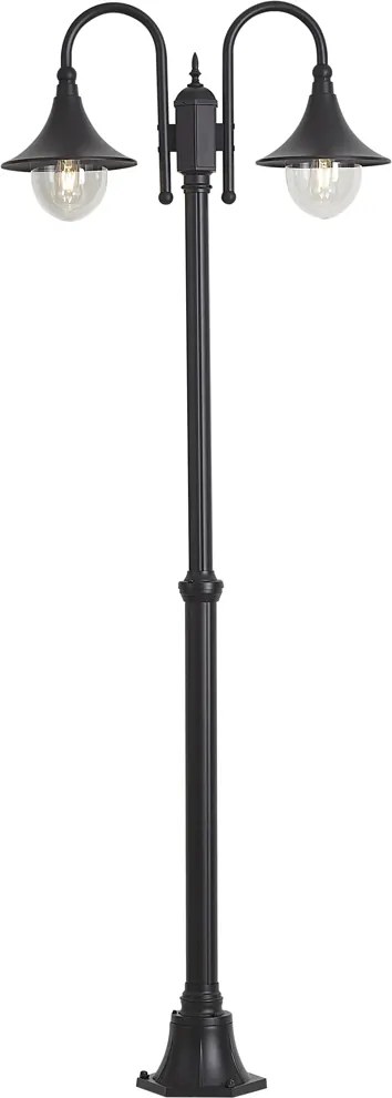 Felinar clasic de exterior negru 200cm IP44 - Daphne