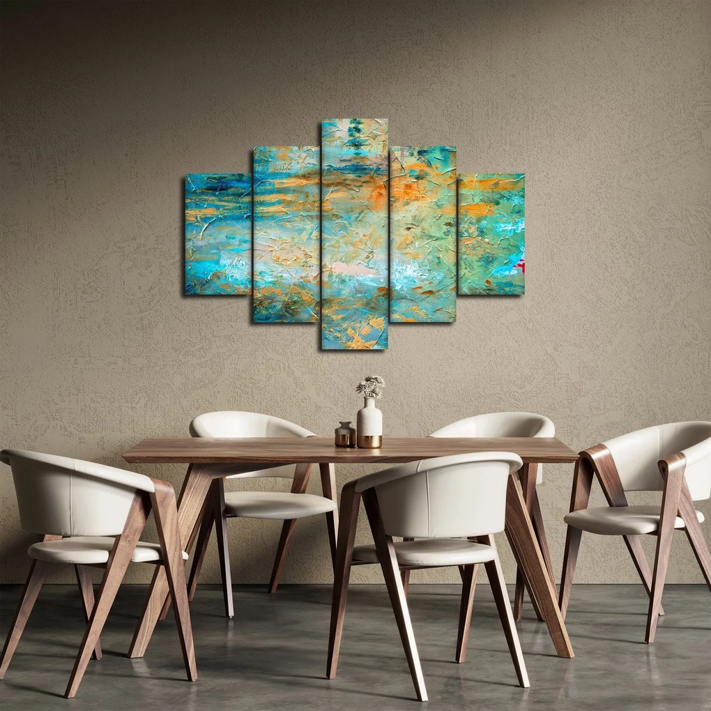 Tablou - Abstract albastru (150x105 cm)