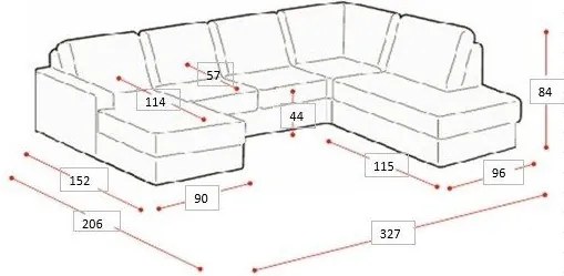 Colțar verde (cu colț pe partea stângă /în formă de "U") Hero – Scandic
