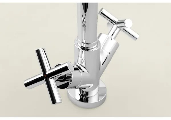 Sapho - Baterie pentru lavoar AXIA, crom lucios
