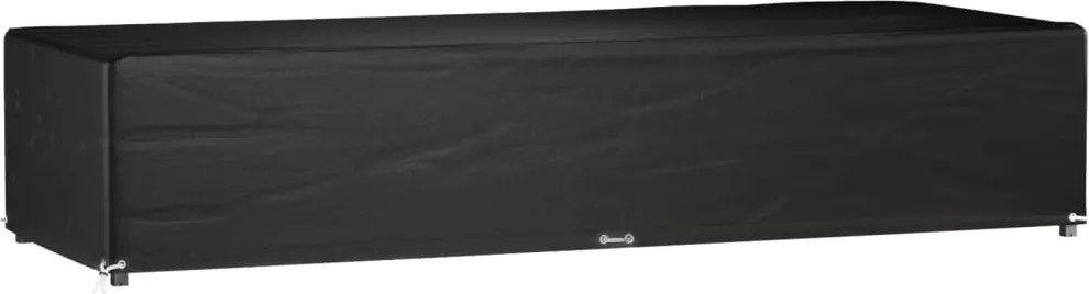 vidaXL Husa șezlong, 12 ocheți, 205x75x40 cm, polietilenă