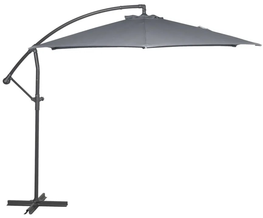 Umbrelă de grădină Free Pole, grafit, 3 m