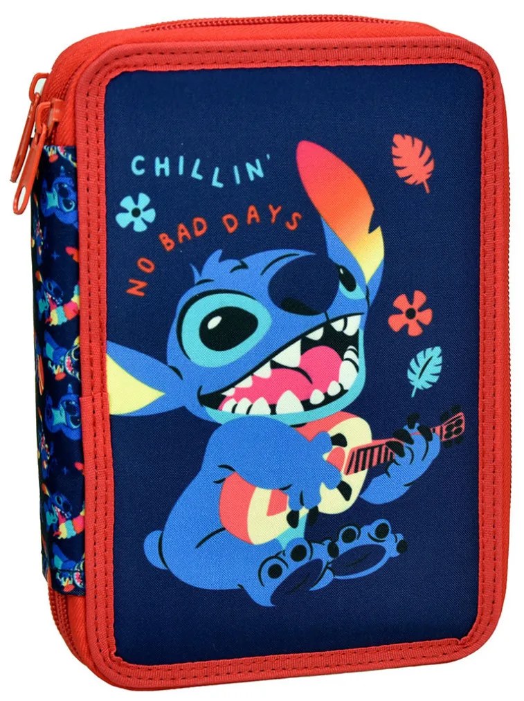 Disney Lilo și Stitch Chillin' penar plin, cu două etaje