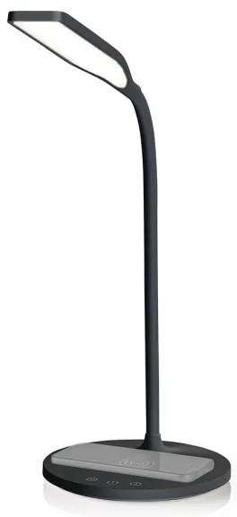 Lampă dimabilă cu funcție de încărcare fără fir Nedis LTLGQ4M2BK Qi LED/5,5W/230V 2700-6500K