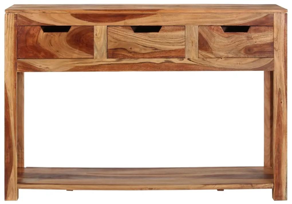 Masa consola, 110x35x75 cm, lemn masiv de acacia