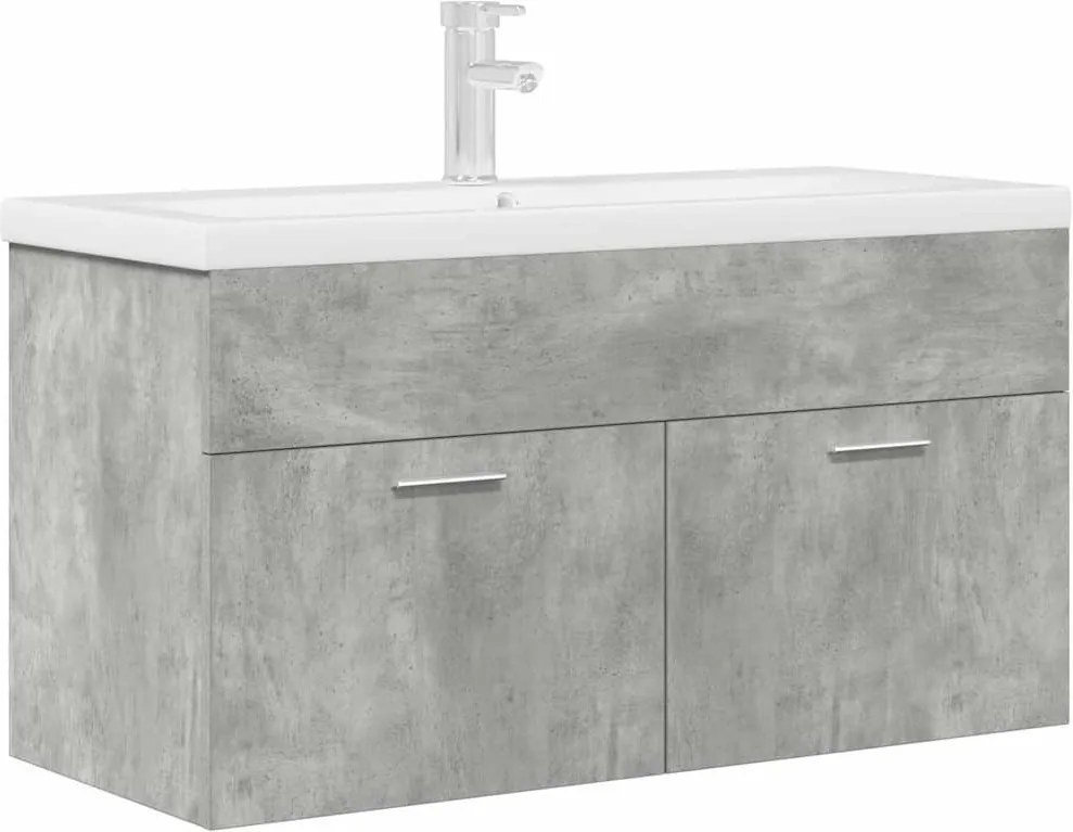 vidaXL Dulap pentru chiuvetă baie cu chiuvetă încorporată și robinet