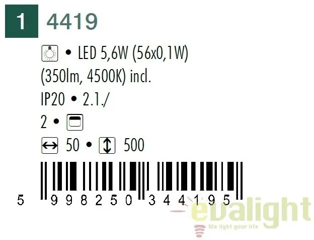 Lampa moderna / Veioza de birou cu iluminat LED, Raul 4419 RX