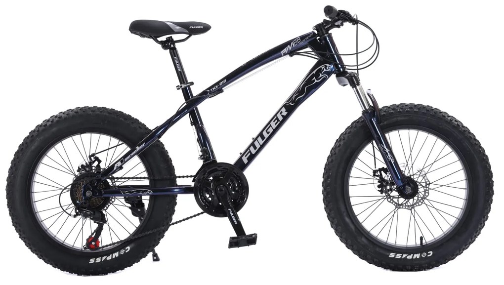Bicicleta Fulger by Caraiman, roti 20 inch, cauciucuri groase, frane pe disc, BC51
